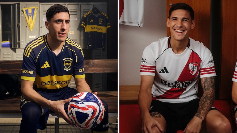 Boca y River presentaron su nueva indumentaria para el Mundial de Clubes y el resto de la temporada. (Foto: Instagram/@bocajrs - @riverplate)