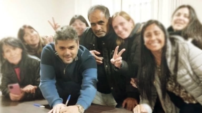 "Chocolate" Rigau junto al concejal Facundo Albini (Foto: FB @PartidoJusticialista).