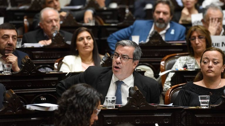 El diputado Germán Martínez de UxP insiste con la presencia de los ministros en el Congreso (Foto: Facebook @germanmartinezsantafe).