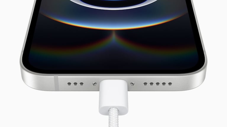 El sistema funcionaría en los iPhone con USB-C. (Foto: Apple)