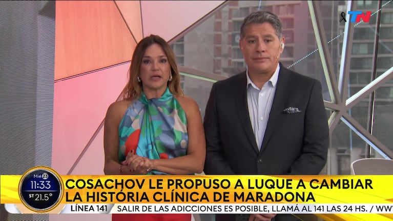 El audio exclusivo de Cosachov a Luque para quedar “legalmente cubiertos” por la internación de Maradona