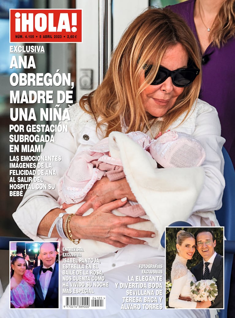La polémica tapa que muestra a Ana Obregón con la bebé. (EFE/ Revista Hola)