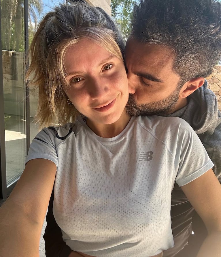 Laurita Fernández y Claudio "Peluca" Brusca. Foto: instagram @holasoylaurita