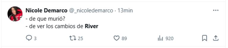 River le ganó a Universitario de Perú y estallaron los memes en las redes sociales (Fuente: X)